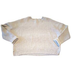 Duluth Trading Co XXL Beige Crewneck Sweater Heavy Knit Cotton Blend